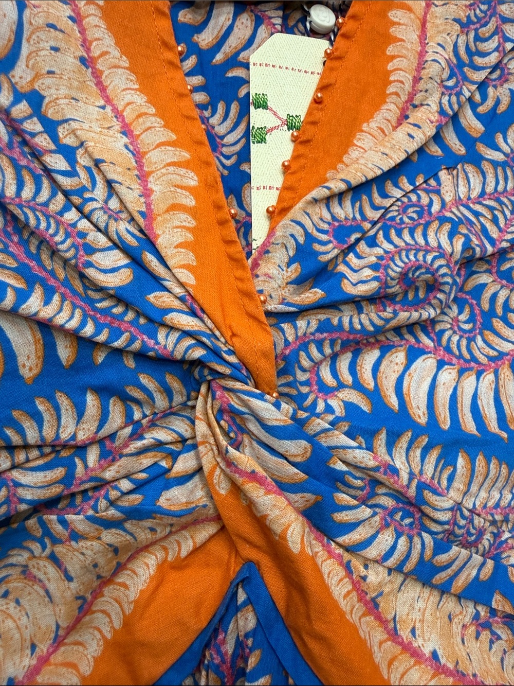 FARM RIO x ANTHROPOLOGIE Flutter Sleeves V Neck Top - Picture 7 of 11